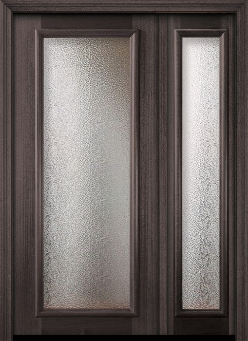 80" Full Lite Portobello Mahogany Door /1side