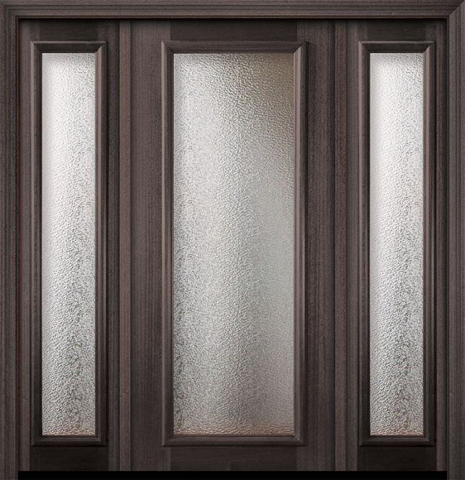 80" Full Lite Portobello Mahogany Door /2side