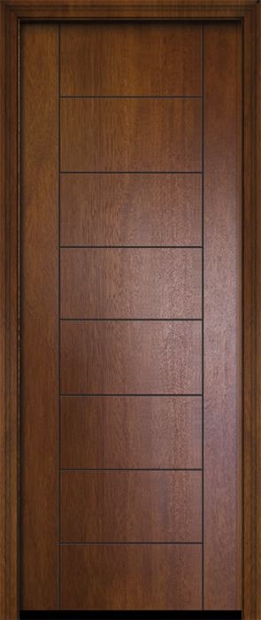 96" Brentwood Mahogany Contemporary Door