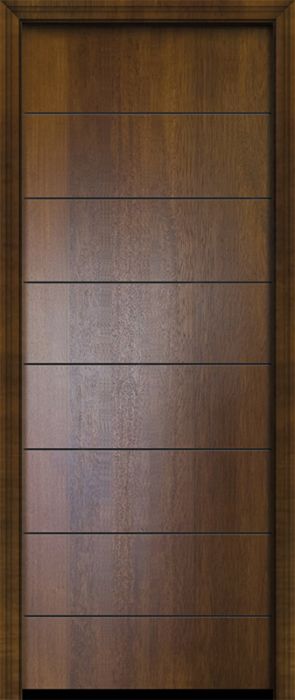 42" x 96" Westwood Mahogany Contemporary Door