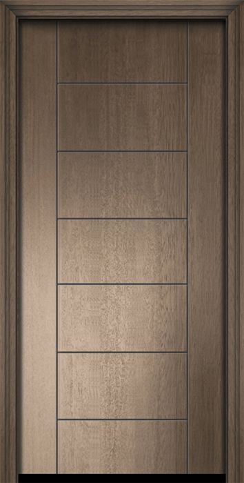 80" Brentwood Mahogany Contemporary Door