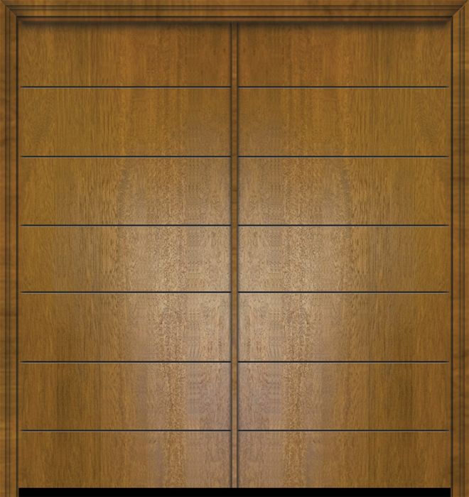 80" Double Westwood Mahogany Contemporary Door