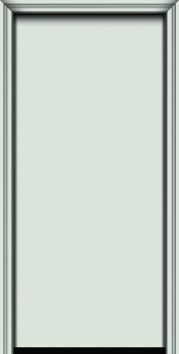 Impact 80" Flush Panel Modern Smooth Fiberglass Single Door