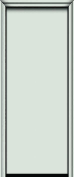 Impact 96" Flush Panel Modern Smooth Fiberglass Single Door