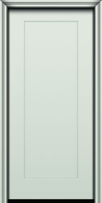 80" 1 Panel Shaker Modern Smooth Fiberglass Single Door