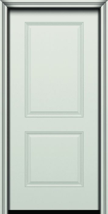 80" 2 Panel Square Smooth Fiberglass Single Door
