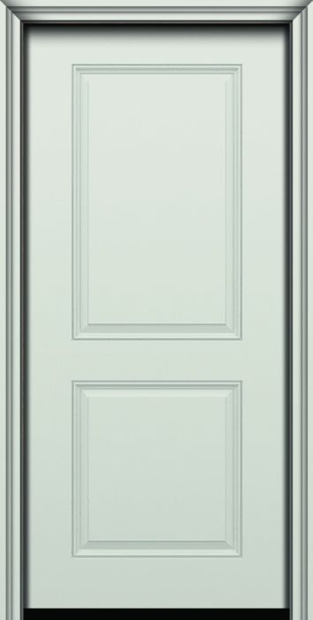 80" 2 Panel Square Smooth Fiberglass Single Door
