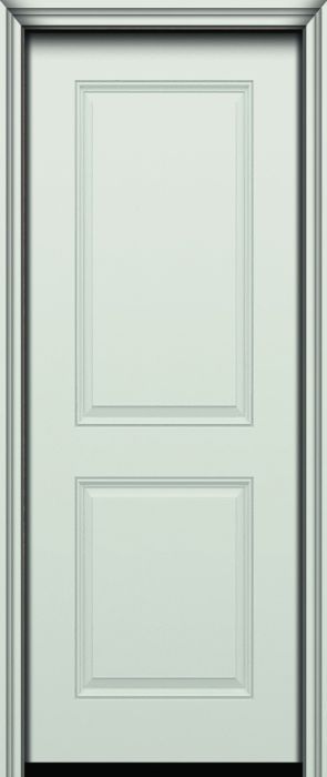 Impact 96" 2 Panel Square Smooth Fiberglass Single Door