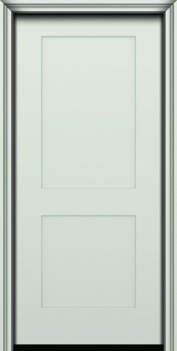 80" 2 Panel Shaker Smooth Fiberglass Single Door