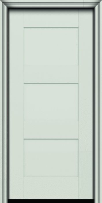 80" 3 Panel Shaker Smooth Fiberglass Single Door