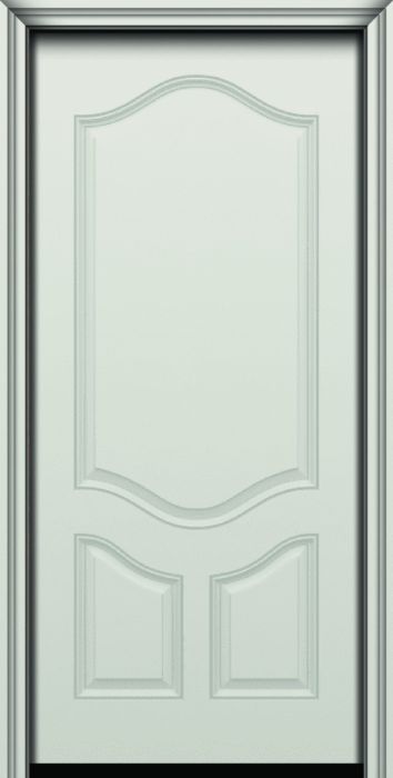 80" 3/4 Premium over 2 Panel Smooth Fiberglass Single Door