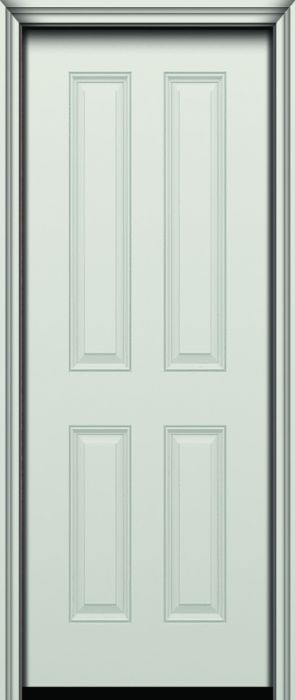 96" True 4 Panel Smooth Fiberglass Single Door