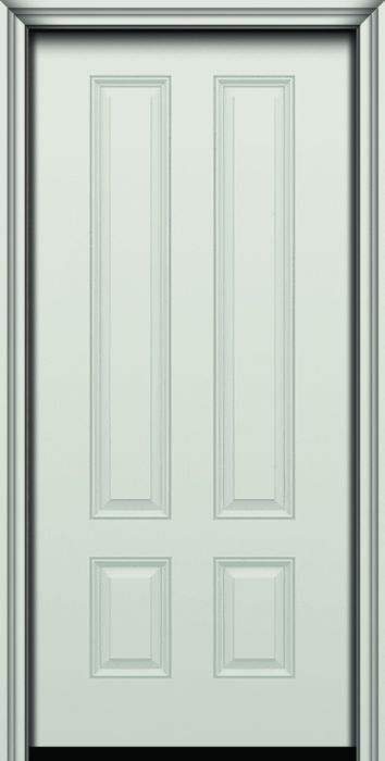 Impact 80" 4 Panel Smooth Fiberglass Single Door