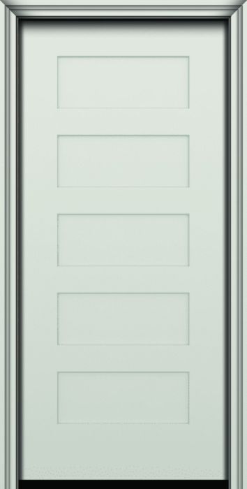 80" 5 Panel Shaker Smooth Fiberglass Single Door