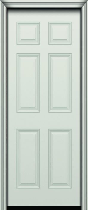 Impact 96" 6 Panel Colonial Smooth Fiberglass Single Door