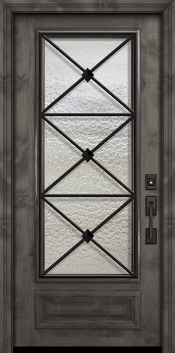 36" x 80" 3/4 Lite Republic Estancia Alder Door