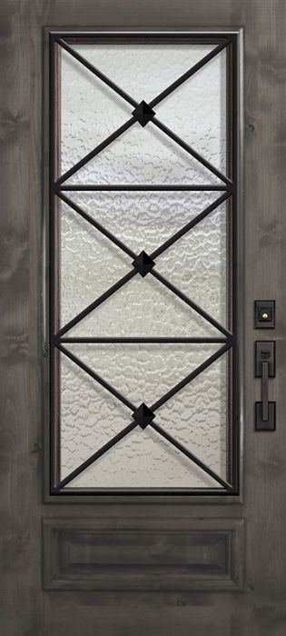 36" x 80" 3/4 Lite Republic Estancia Alder Door