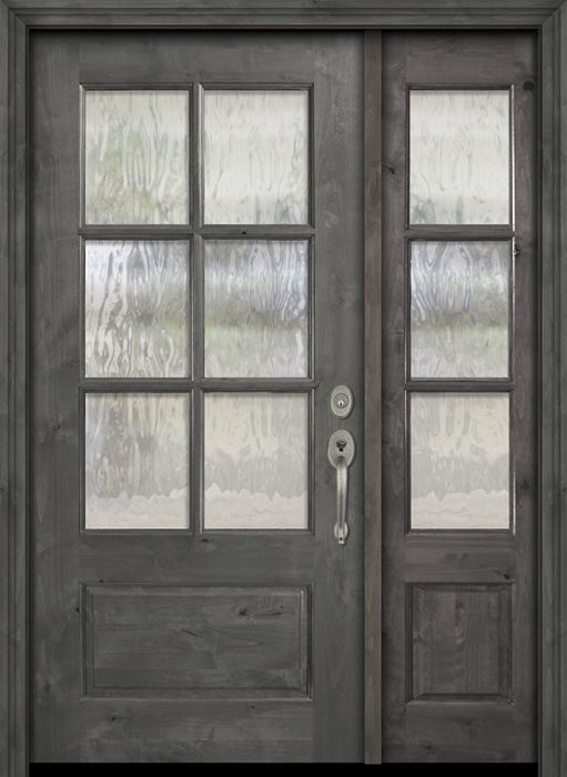 80" 2/3 Lite 6 Lite SDL Estancia Alder Door /1side
