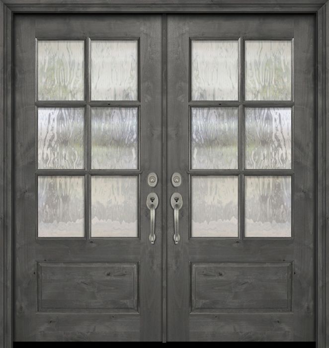 80" Double 2/3 Lite 6 Lite SDL Estancia Alder Door