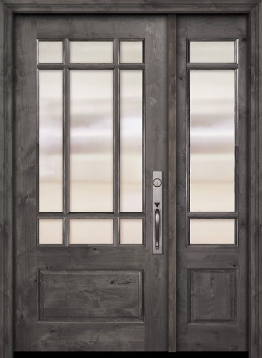 80" 2/3 Lite Marginal 9 Lite SDL Estancia Alder Door /1side