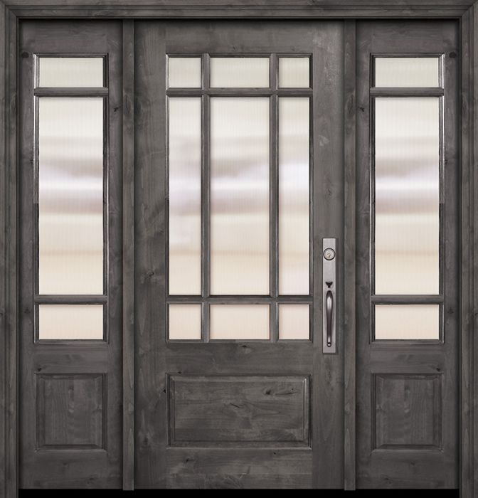 80" 2/3 Lite Marginal 9 Lite SDL Estancia Alder Door /2side