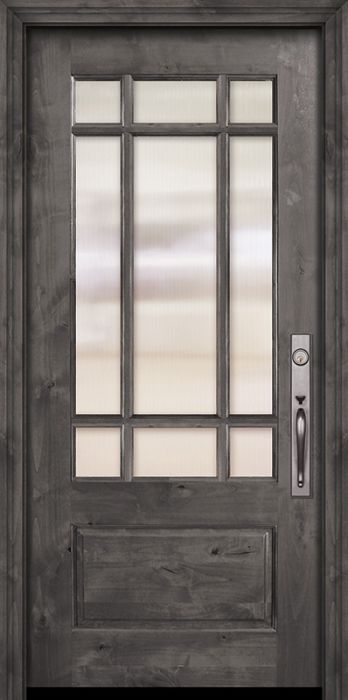 80" 2/3 Lite Marginal 9 Lite SDL Estancia Alder Door
