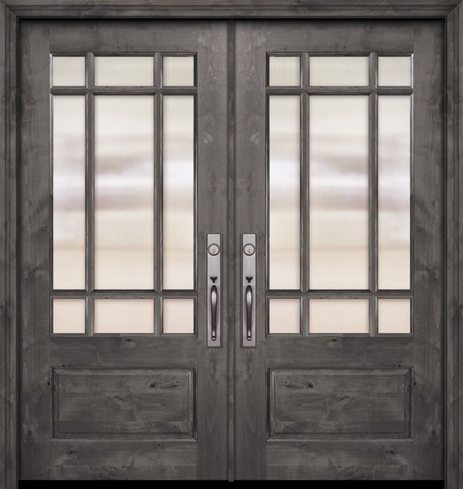 80" Double 2/3 Lite Marginal 9 Lite SDL Estancia Alder Door