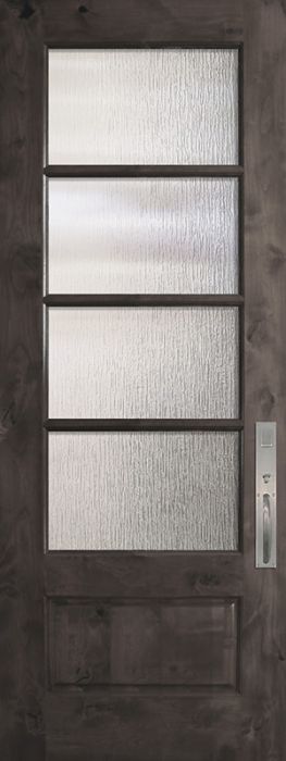 96" 3/4 Lite 4 Lite Horizontal SDL Estancia Alder Door