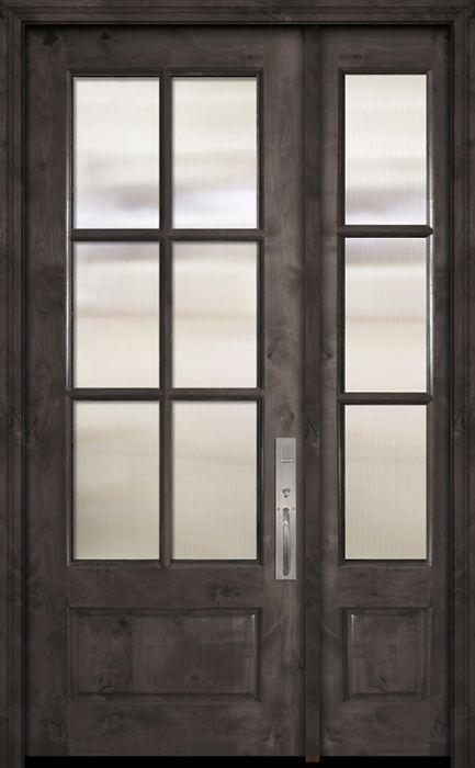 96" 3/4 Lite 6 Lite SDL Estancia Alder Door /1side
