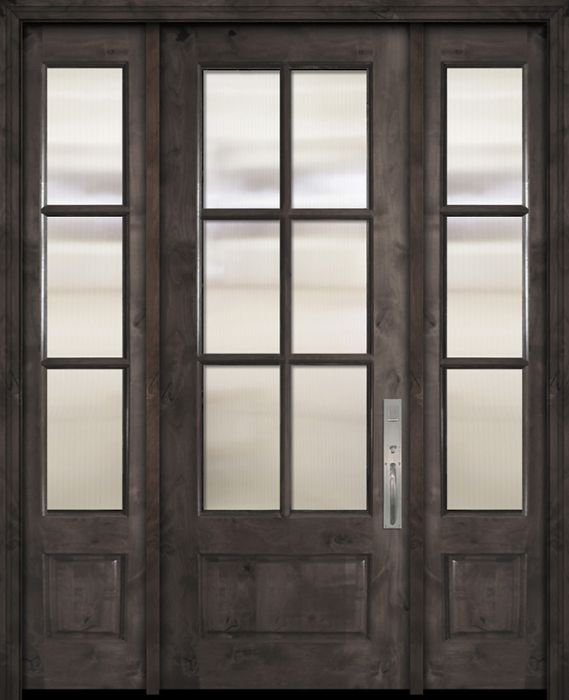 96" 3/4 Lite 6 Lite SDL Estancia Alder Door /2side