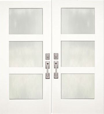 ValueSeries |36" x 80" 3 Lite Wide SDL Mahogany Double Door