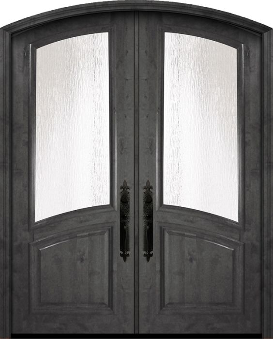 36" x 96" Double Arch Top Smooth Panel Estancia Alder Door