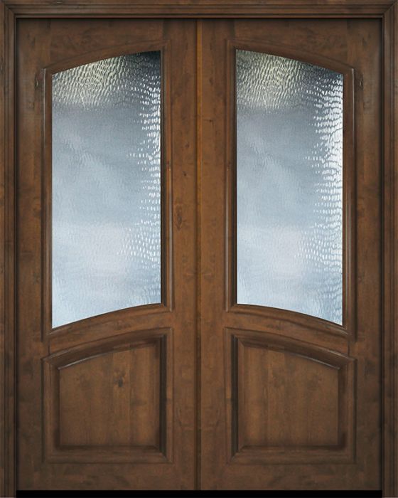 36" x 96" Double Square Top Arch Lite Smooth Panel Estancia Alder Door