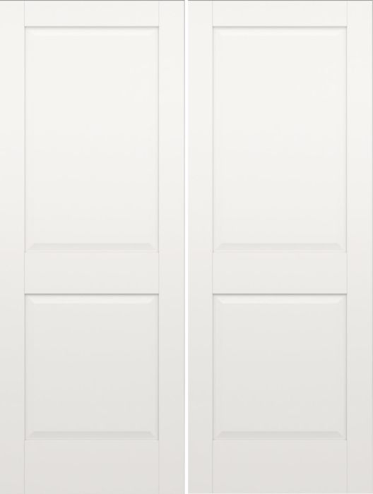 80" WG | Primed 2 Raised Panel Double Door | 102