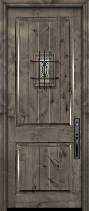 42&quot; x 96&quot; 2 Panel Estancia Alder Door with Speakeasy