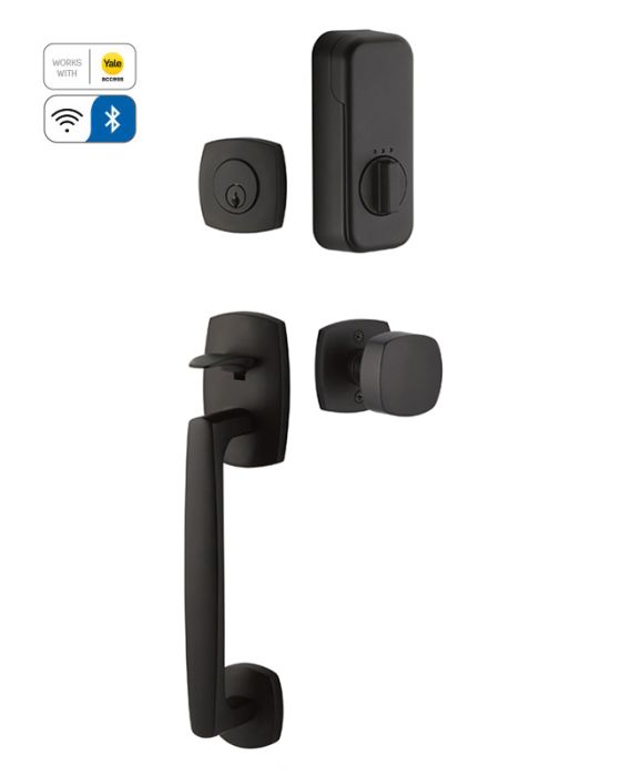 Urban Modern Sectional Tubular Entry Set with EMPowered Motorized Smart Lock Upgrade