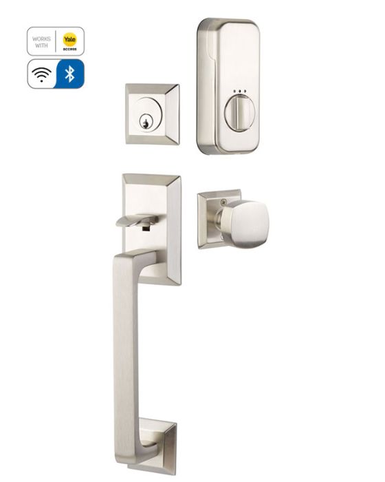 Transitional Heritage Sectional Tubular Entry Set with EMPowered Motorized Smart Lock Upgrade