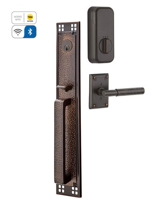 Arts & Crafts Full Length Tubular Entry Set with EMPowered Motorized Smart Lock Upgrade