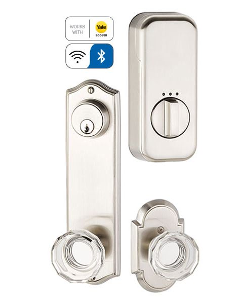 Colonial 5-1/2" Center to Center Keyed Single Cylinder Sideplate with EMPowered Motorized Smart Lock Upgrade