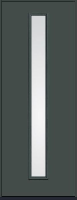 96 Low-E Modern Pulse Linea Centered Smooth Fiberglass Single Door , WBD Impact