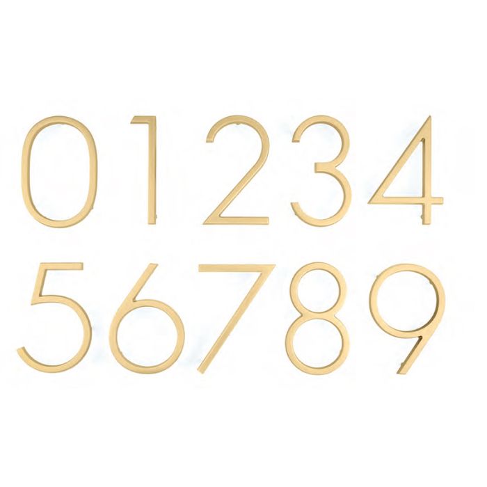 7" Modern House Number
