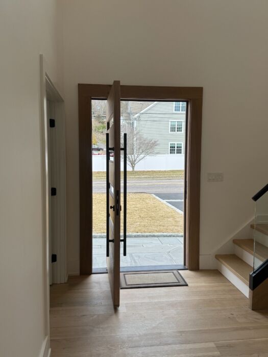 Mahogany Slimlite  Modern Shaker Pivot Door|G501-SLM-SH