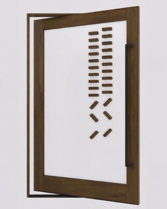 Kask | Mahogany SDO Contemporary Modern Shaker Pivot Door