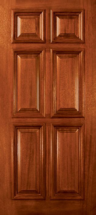 36" x 80" 6 Panel DoorCraft Mahogany Door