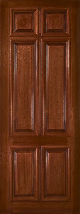 42" x 96" 6 Panel DoorCraft Mahogany Door
