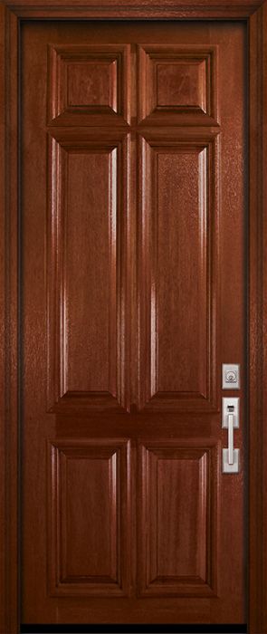 42" x 96" 6 Panel DoorCraft Mahogany Door