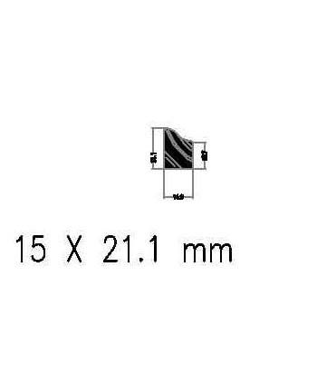 Mahogany (Meranti) Ogee Bead 0.59x0.83x108 for Uni