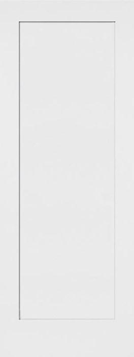 80" Madison 1 Panel Shaker Hollow Core Smooth Single Door|1-3/8" Thick