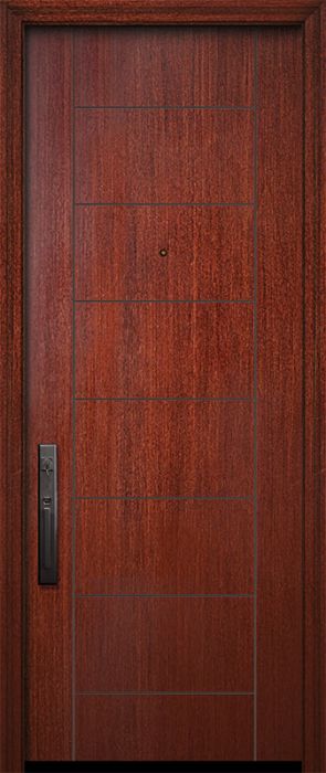 IMPACT | 96" Brentwood Mahogany Solid Contemporary Door