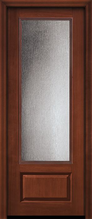 96" 3/4 Lite Privacy Glass Mahogany/Alder Door